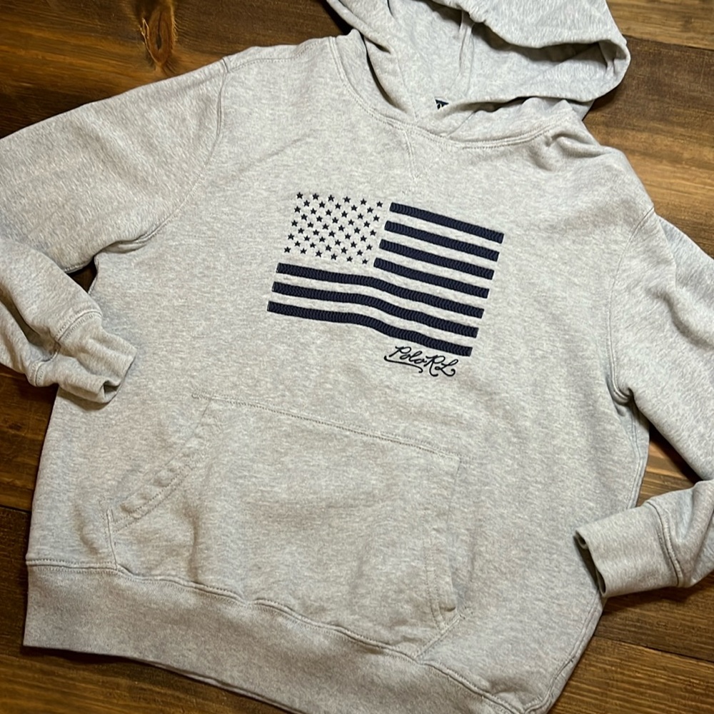 RALPH LAUREN POLO BOYS HOODIE SWEATSHIRT YL 14-16